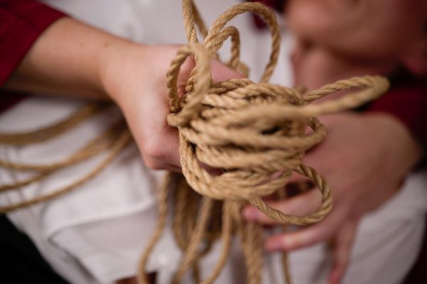 Seile Shibari Fesseln Anfänger