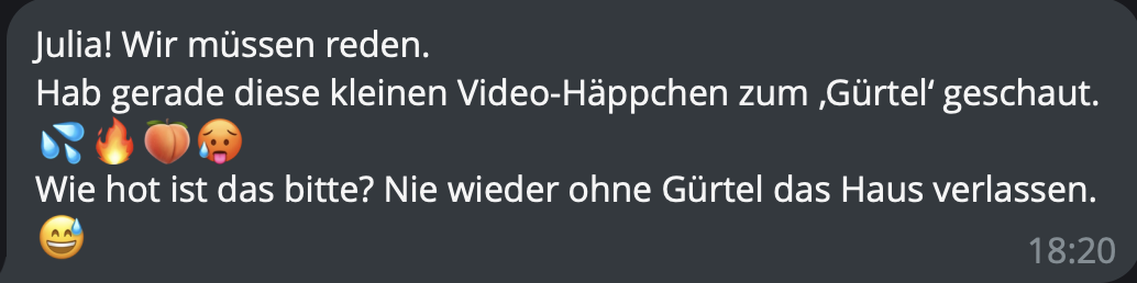 Feedback BFP - Gürtel